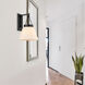 Penn 1 Light 11 inch Matte Black Wall Sconce Wall Light